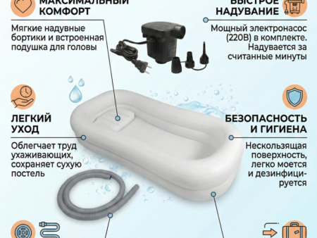 Медицинская надувная ванна для мытья