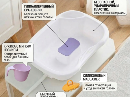 Ванна для мытья головы, пластиковая.