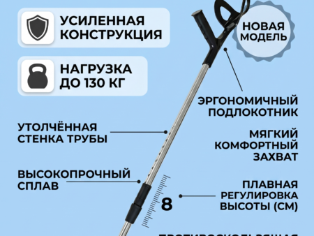 Костыль подлокотный (Новая модель)